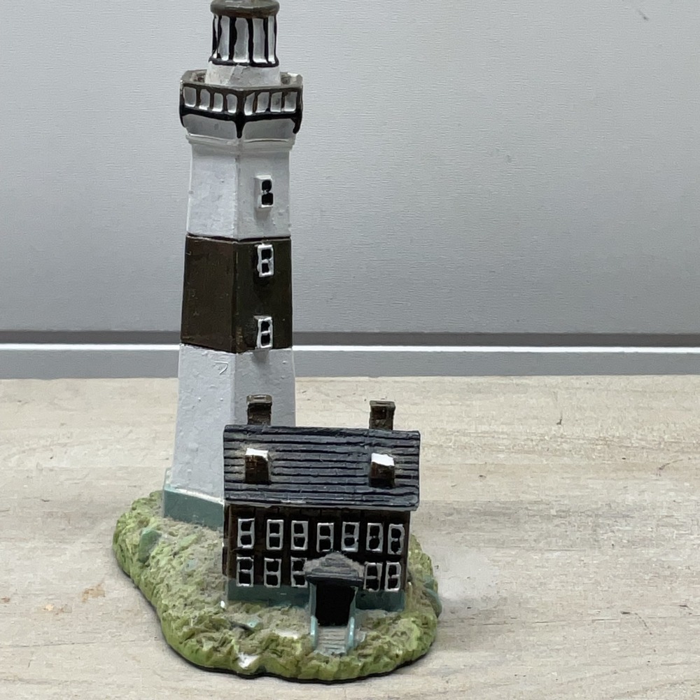 Scaasis Originals Montauk Point NY Lighthouse Figurine Handcrafted Nautical Art
